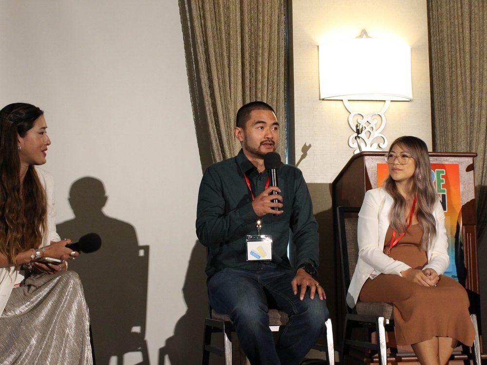 Ian Cruz on a conference panel